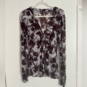 Free people mesh top